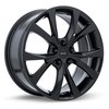 Rtx Alloy Wheel, Flint 19x8 5x108 ET42 CB63.4 Satin Black 083058